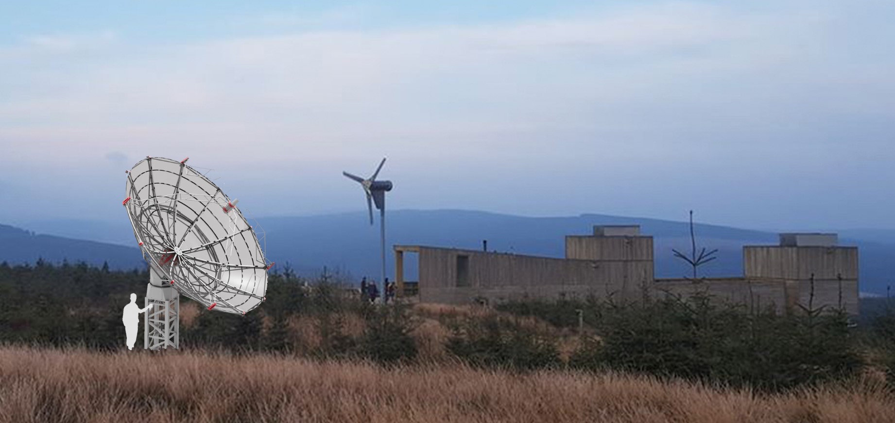 Spider 5 metre radio telescope